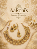 Temple Elegance Gold Plated Jewellery Set