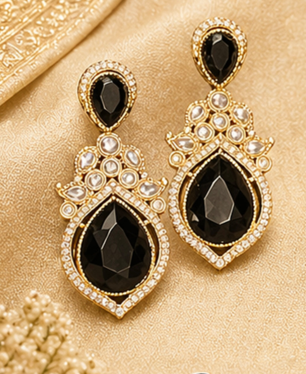 Elegant Kundan Statement Earrings
