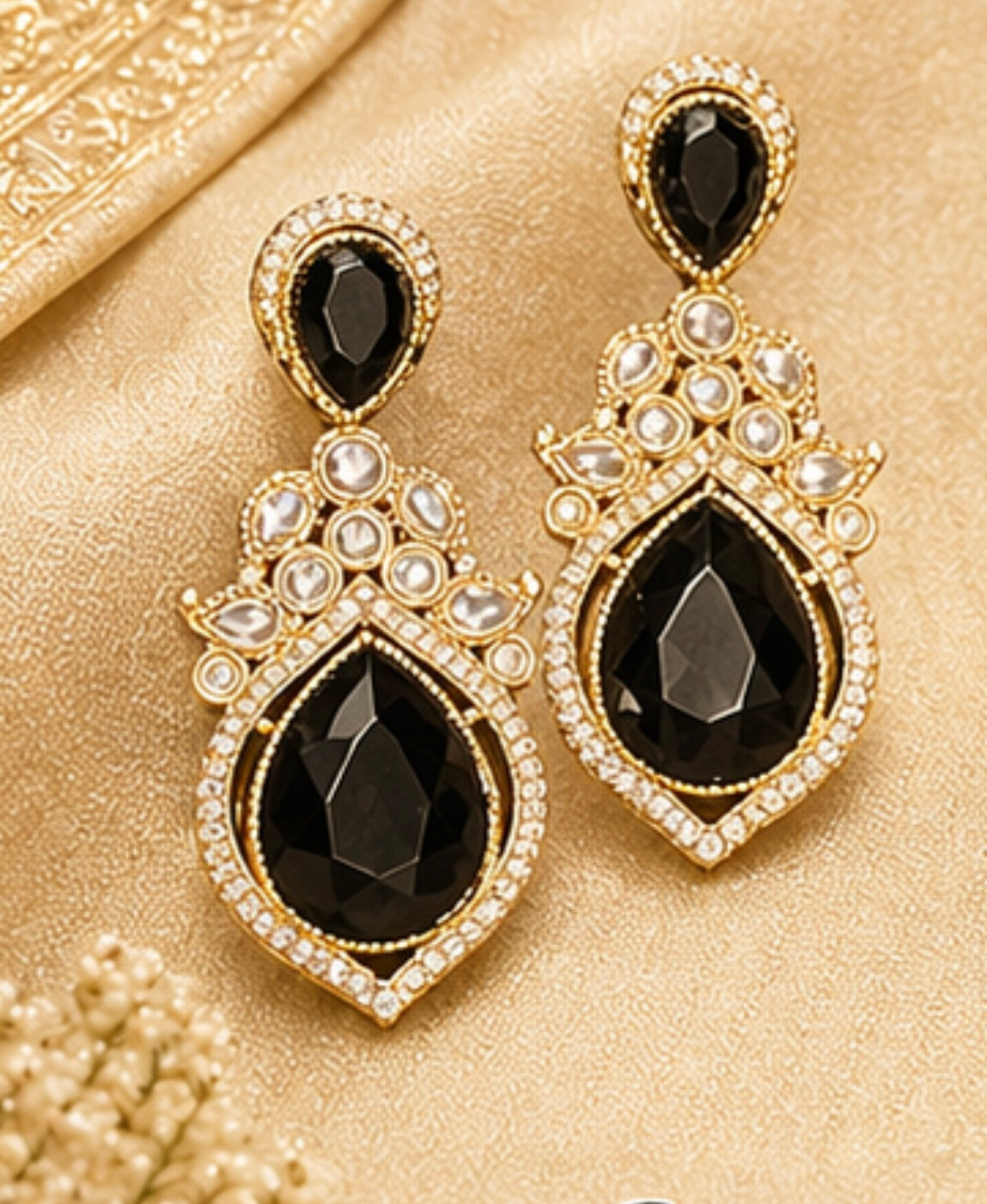 Elegant Kundan Statement Earrings