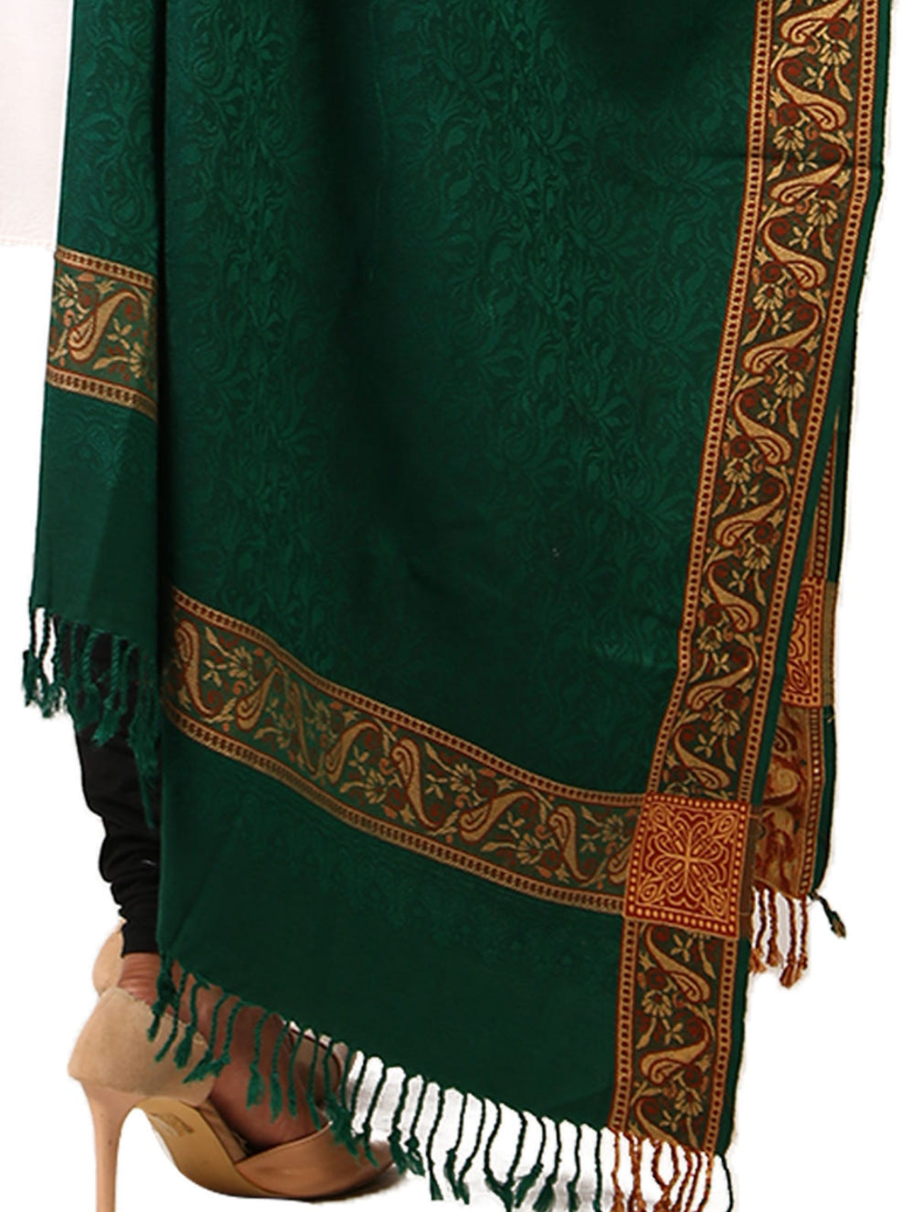 Elegant Pashmina-Look Acrylic Wool Shawl