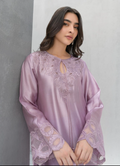 Lilac Era – Embroidered 3-Piece Shamooz Silk Suit
