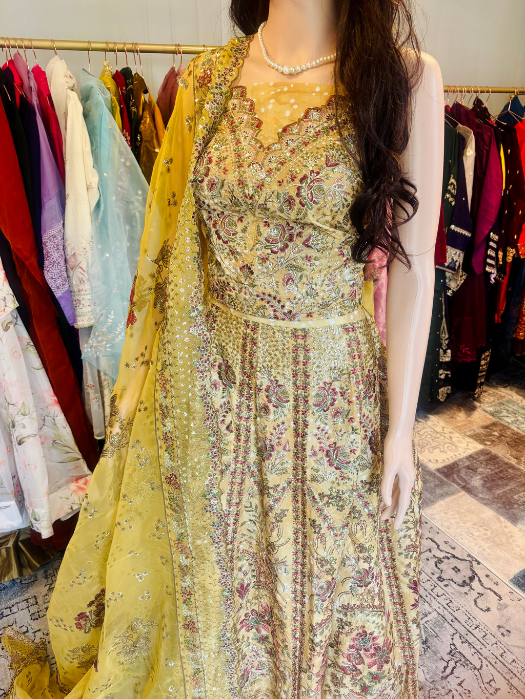 Mustard Yellow Lehenga