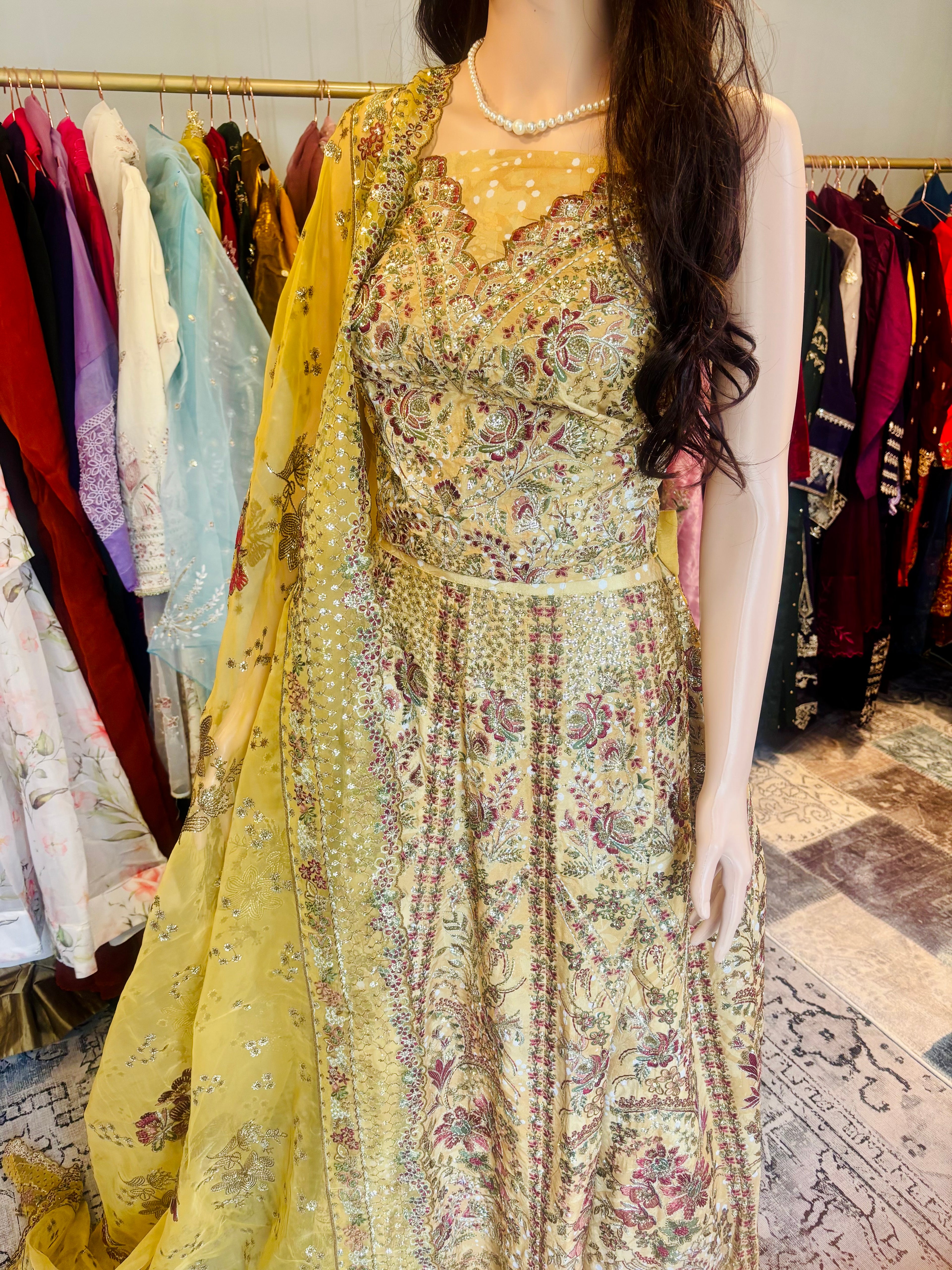 Mustard Yellow Lehenga