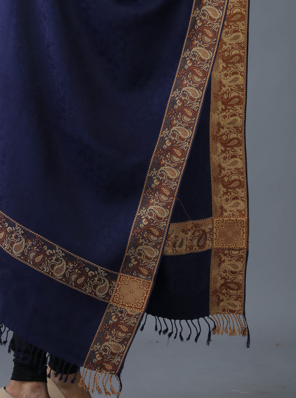 Elegant Pashmina-Look Acrylic Wool Shawl