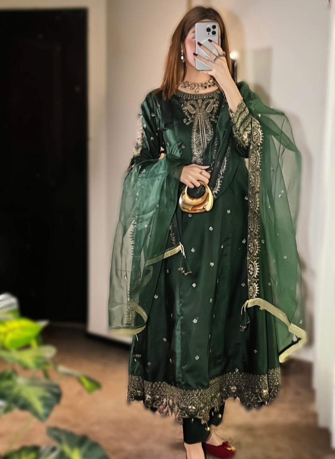 Bottle Green Flared Maxi Set – Grace in Every Flow