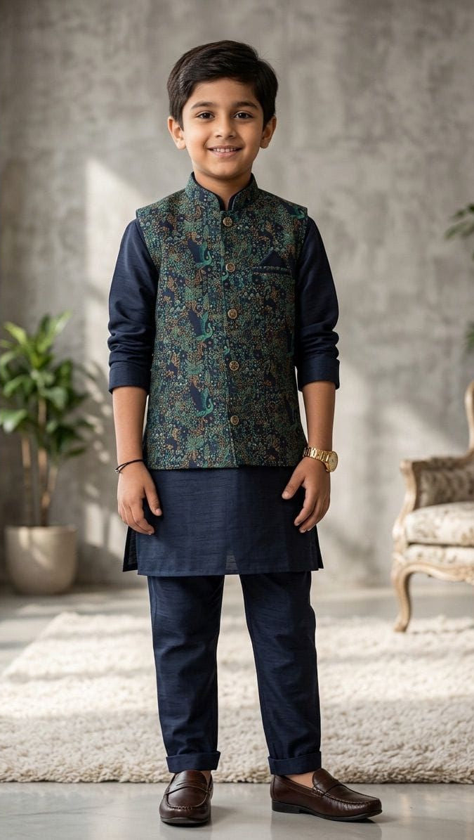 Koti Kurta Pyjama Set
