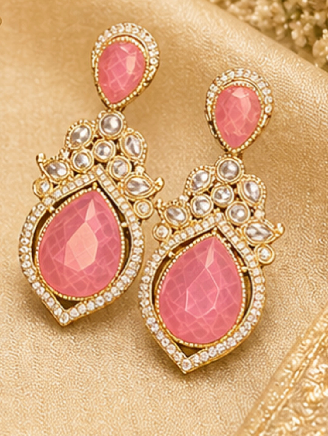 Elegant Kundan Statement Earrings