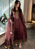 Laal Clothing Grape Wine Flared Maxi Set – Grace in Every Flow