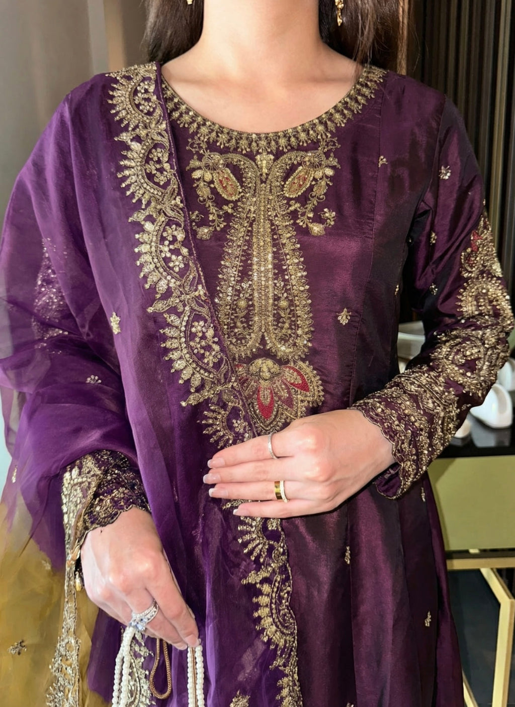 Plum Purple Flared Maxi Set – Grace in Every Flow