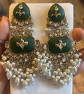 Premium Kashmiri Polki Kundan Earrings