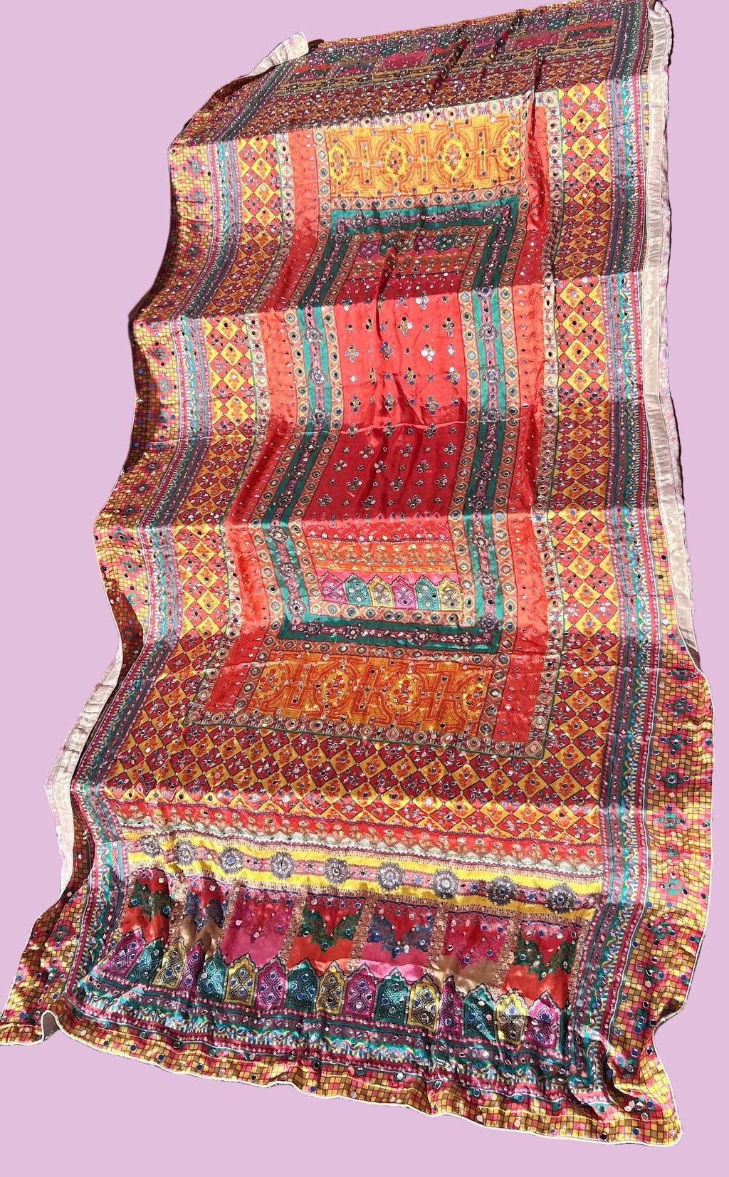 Pakistani Dupatta with Mirror Work