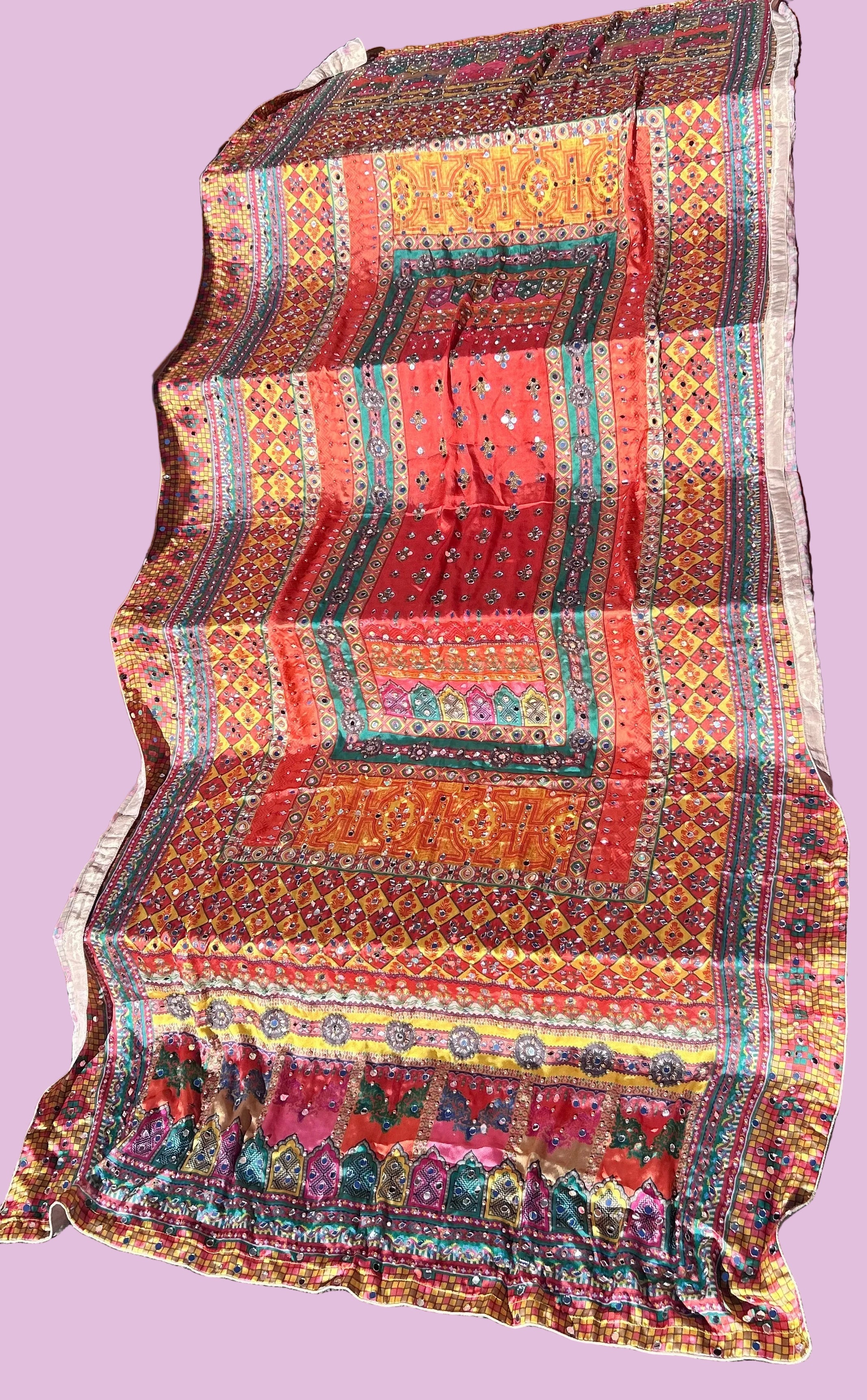 Pakistani Dupatta with Mirror Work