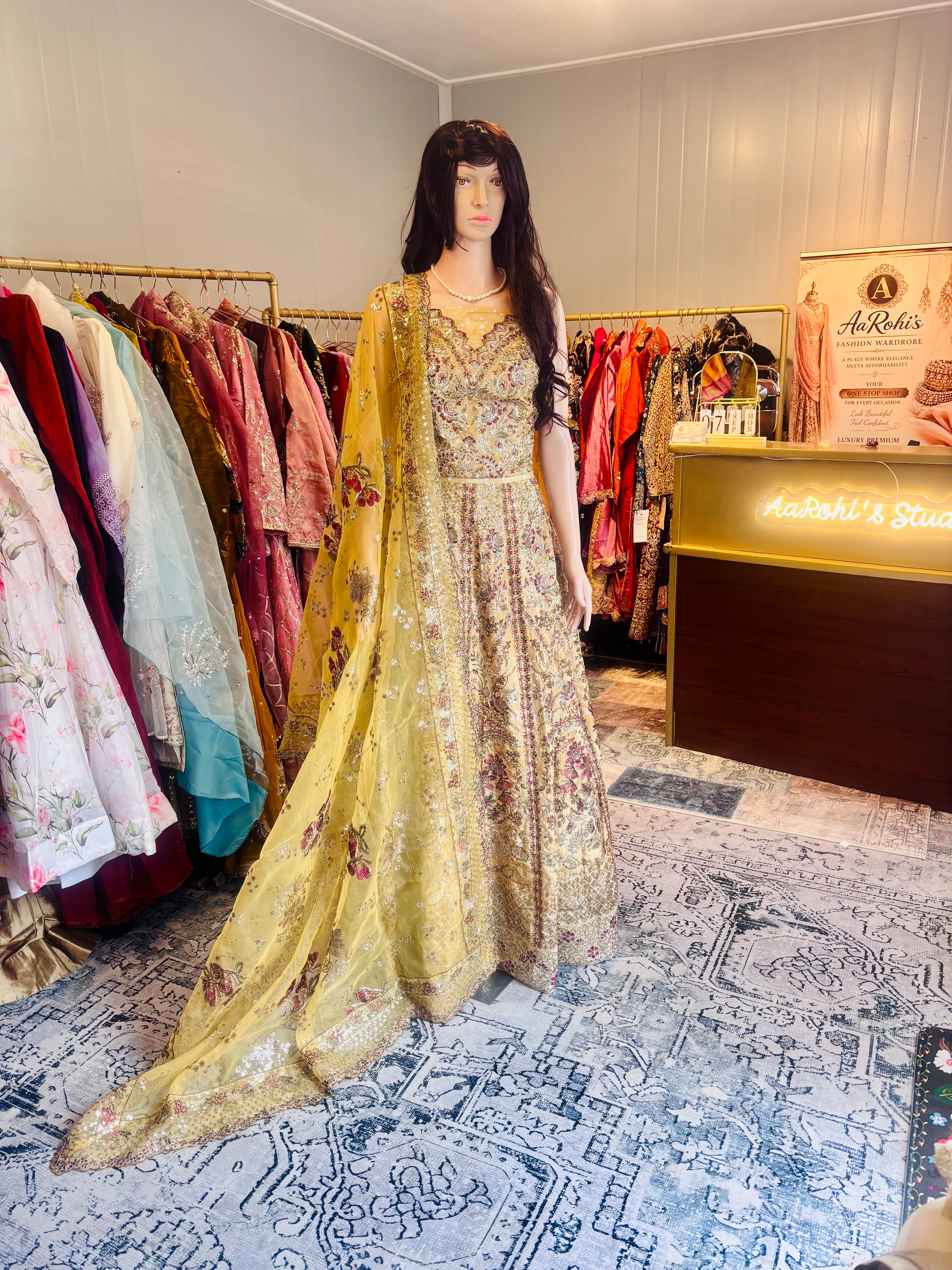Mustard Yellow Lehenga