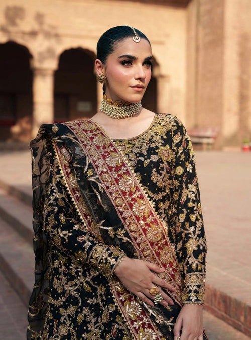 Black Sharara Set (S-42)