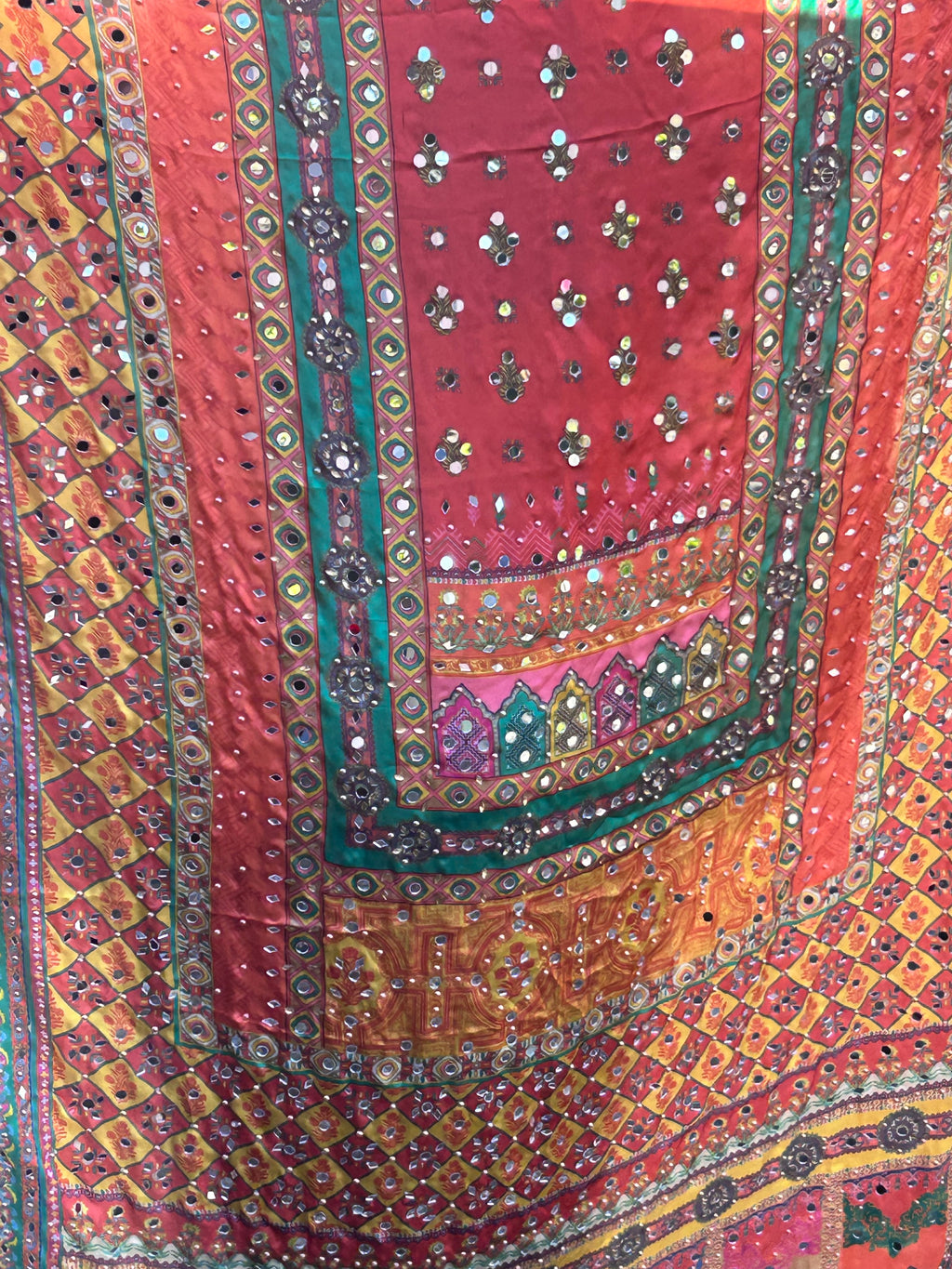 Pakistani Dupatta with Mirror Work
