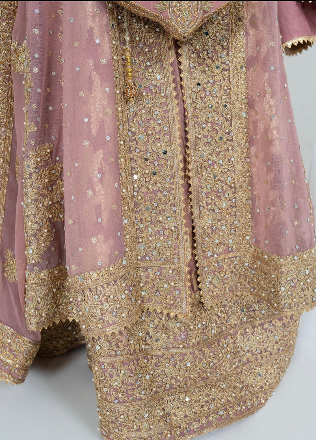 Noor Begum Embroidered Chiffon Gown – 4 Piece Festive Set (SIZE 48-50)