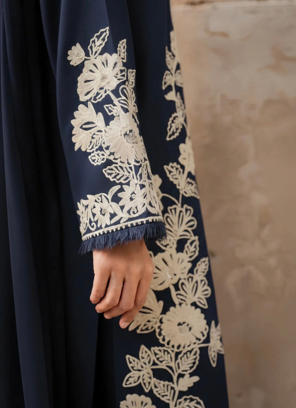 Elegant Navy Blue Embroidered Kurta Set – 3 Piece Ensemble