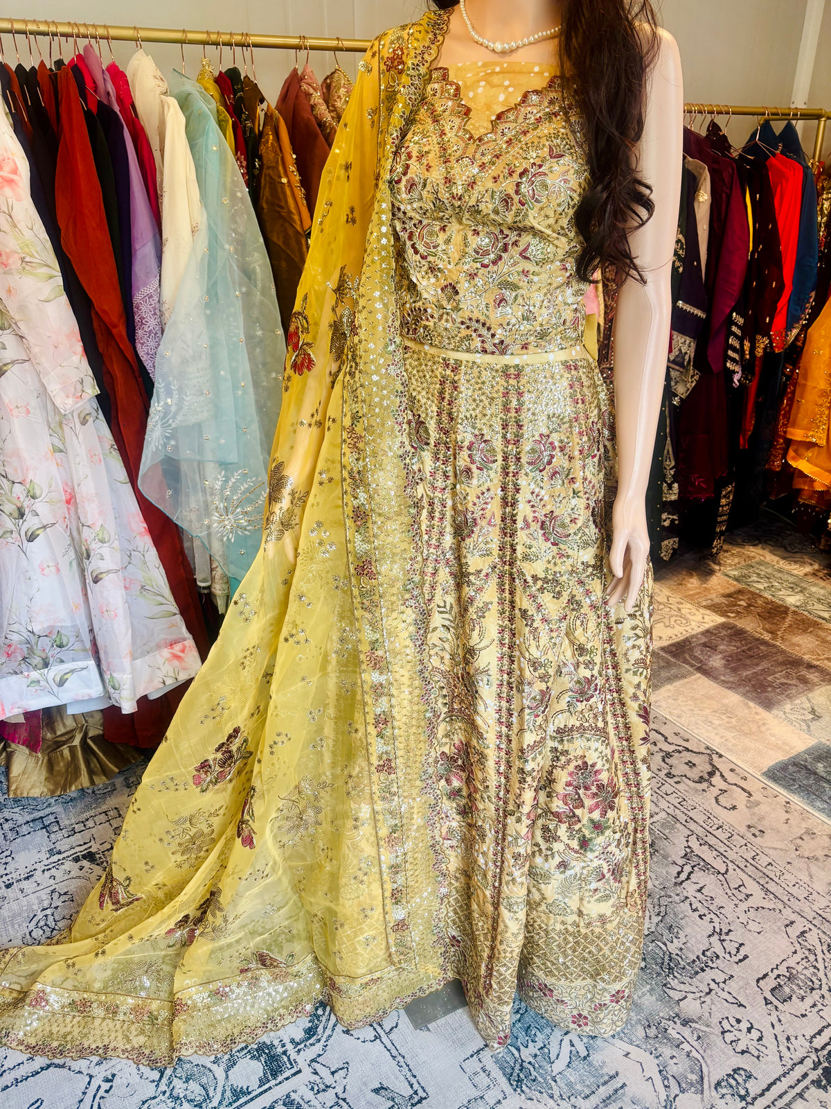 Mustard Yellow Lehenga