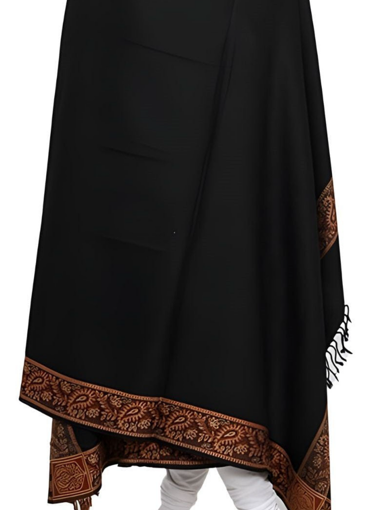Elegant Pashmina-Look Acrylic Wool Shawl