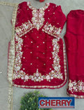 Elegant Embroidered 3-Piece Suit Set