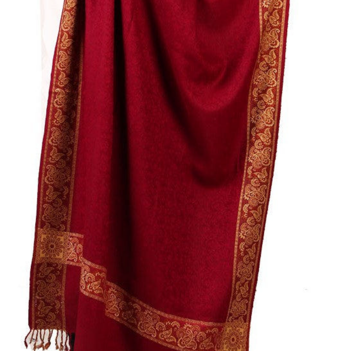 Elegant Pashmina-Look Acrylic Wool Shawl