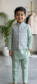 Firozi Koti Kurta Pyjama Set