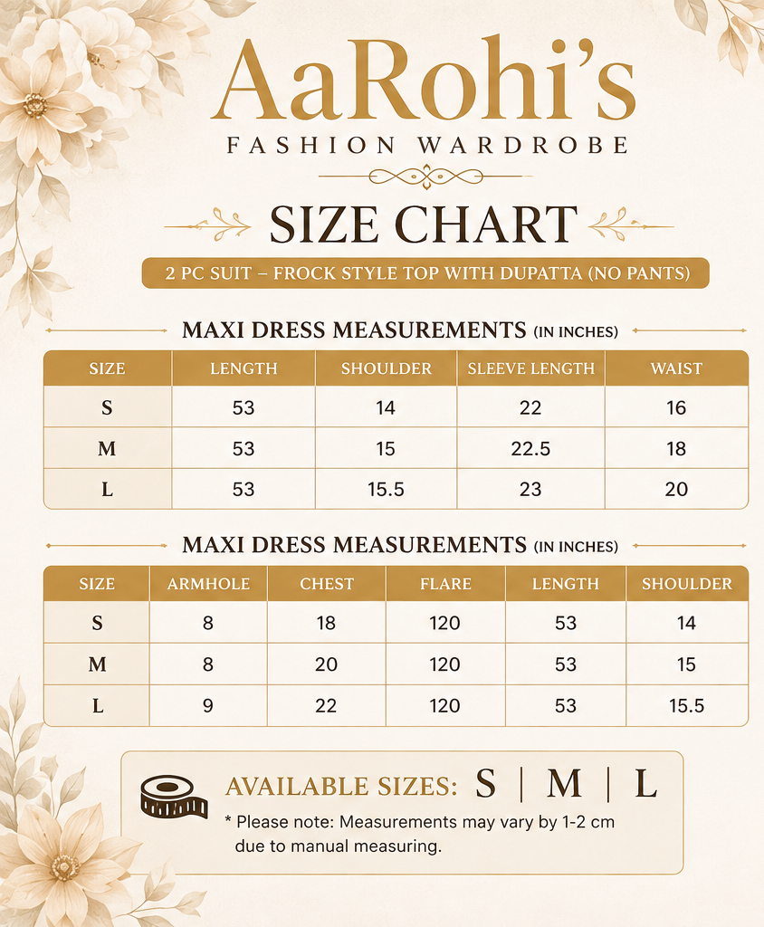 Elegant Chiffon Flared Maxi 2-Piece Suit