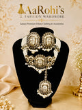 Premium Designer Pearl & Polki Choker Set