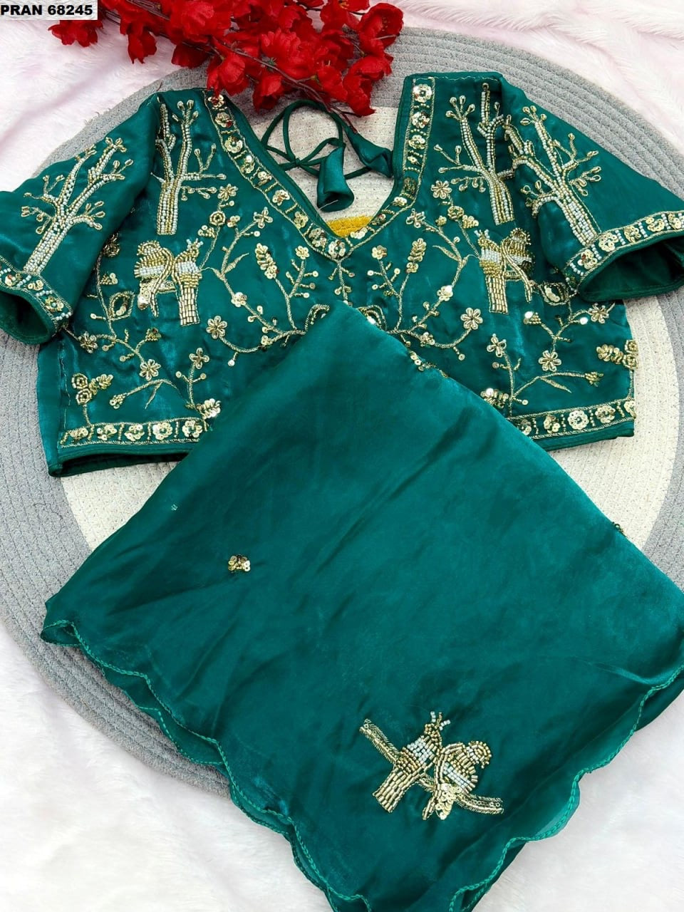 Designer Saree with Ready Blouse