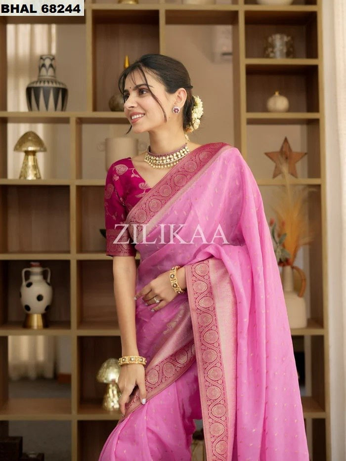 Zilikaa Banarasi Soft Silk Saree