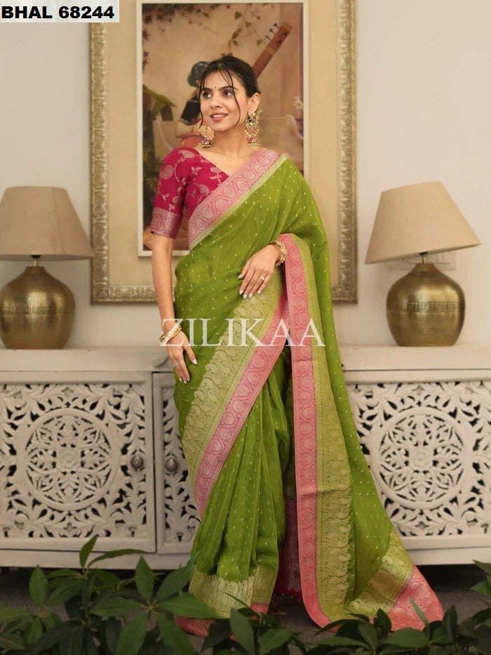 Zilikaa Banarasi Soft Silk Saree