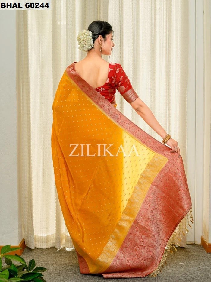 Zilikaa Banarasi Soft Silk Saree