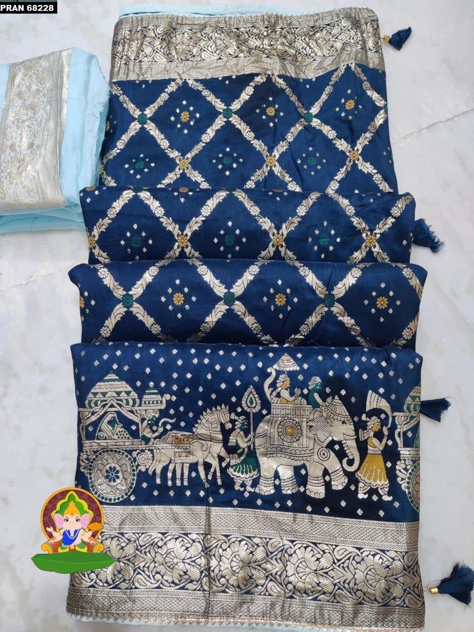 Pure Dola Banarasi Silk Saree