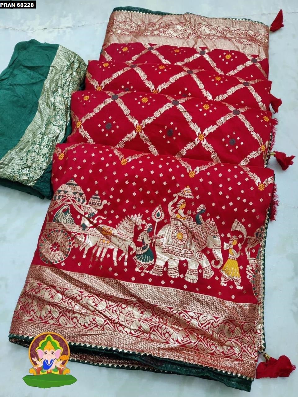 Pure Dola Banarasi Silk Saree