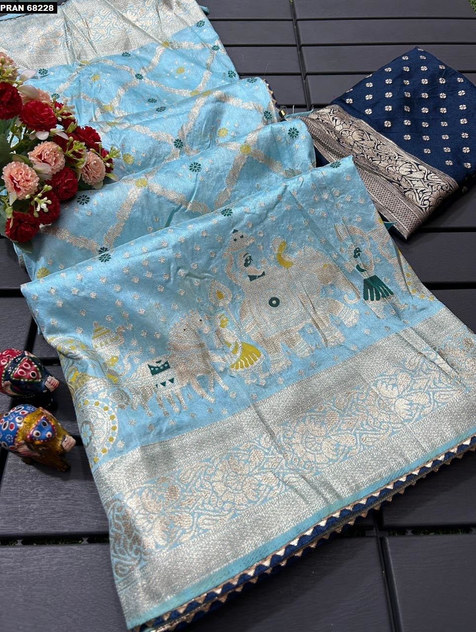 Pure Dola Banarasi Silk Saree