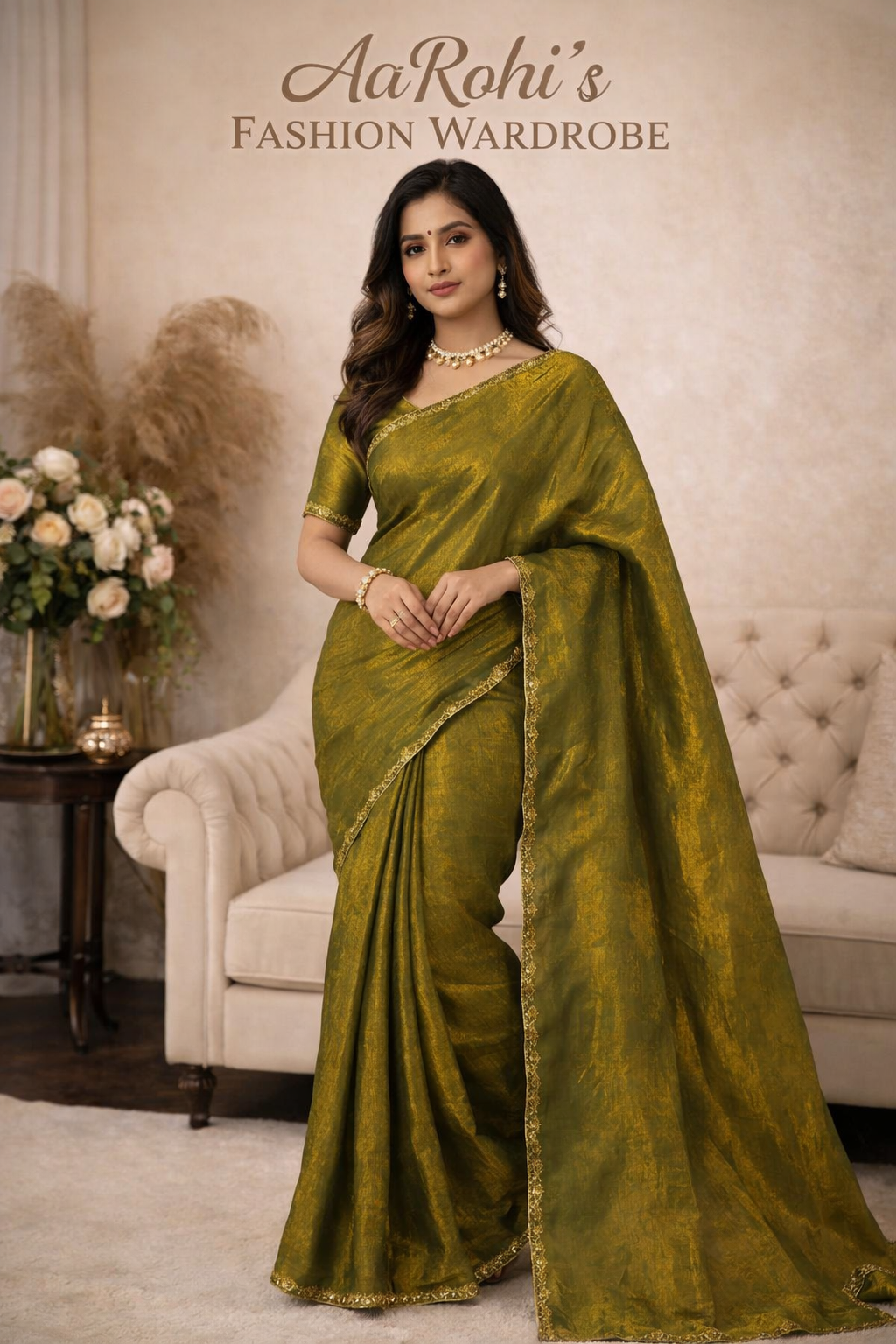Premium Two Tone Saree