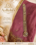 White Gold Kundan & Pearl Choti (Braid Accessory)