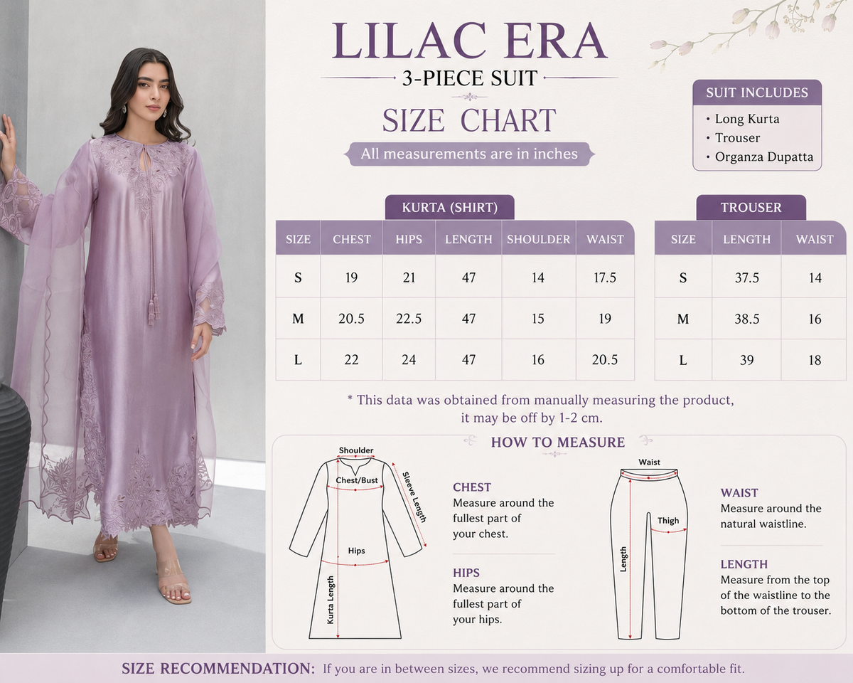 Lilac Era – Embroidered 3-Piece Shamooz Silk Suit