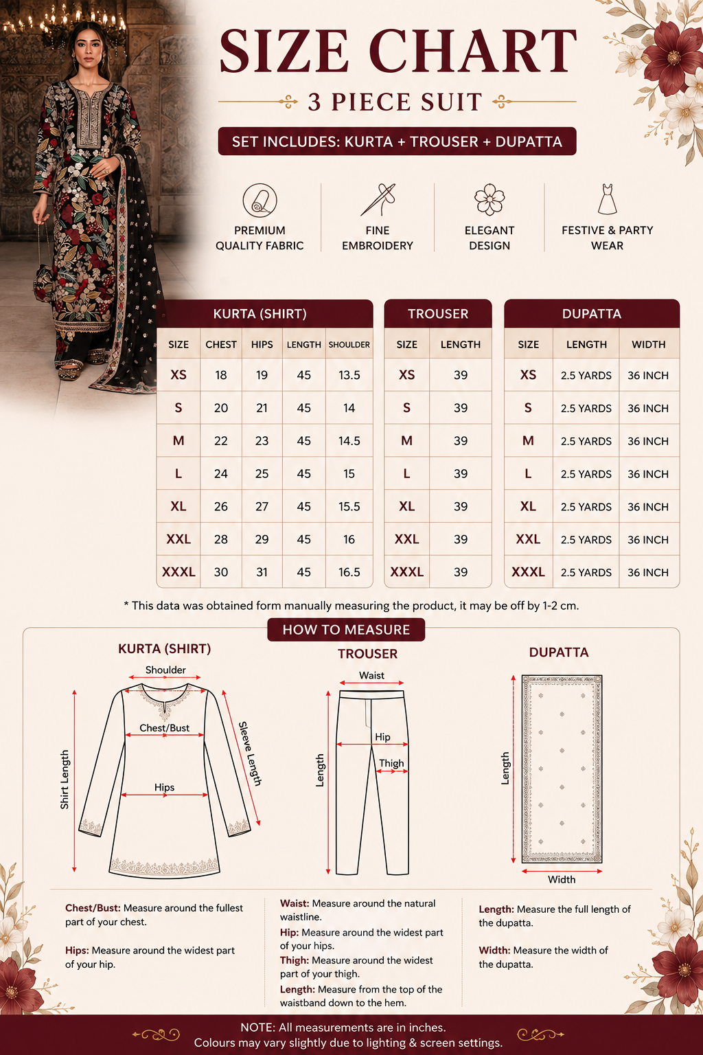 Elegant Black Chiffon Festive Suit Set with Potli Bag