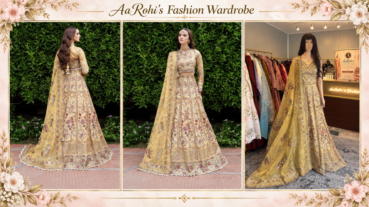 Mustard Yellow Lehenga