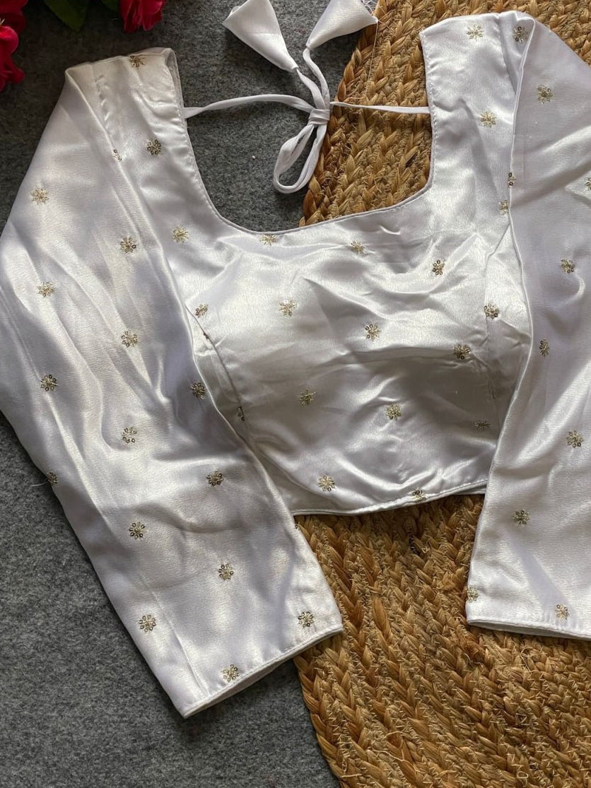Designer Satin Silk Blouse