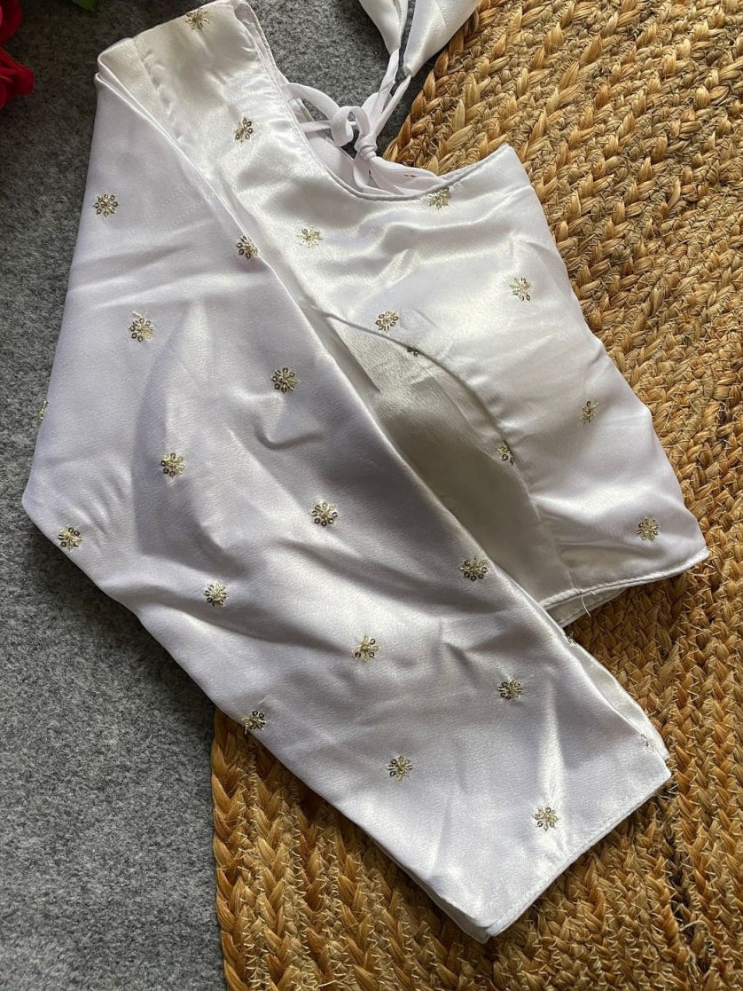 Designer Satin Silk Blouse