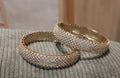 AD Gold Tone Designer Bangles