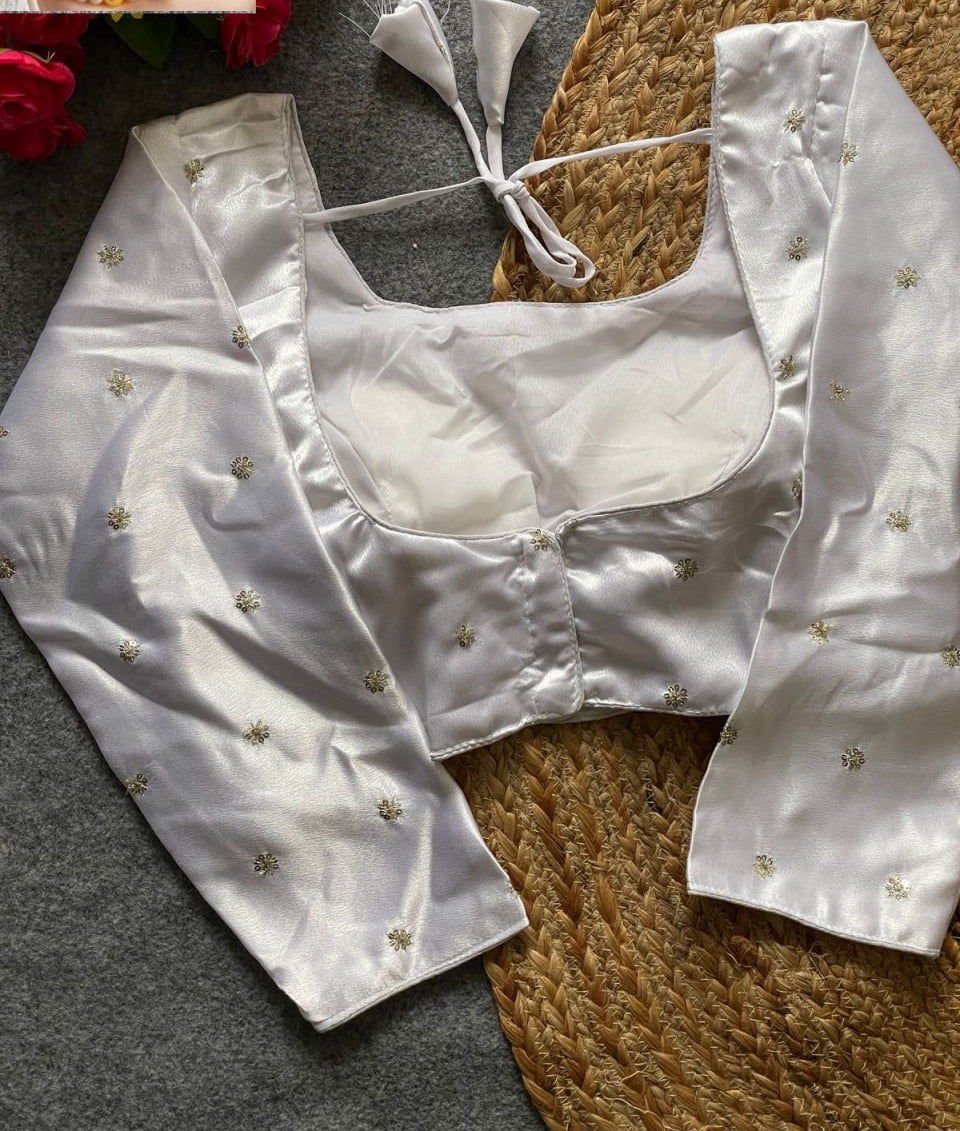 Designer Satin Silk Blouse