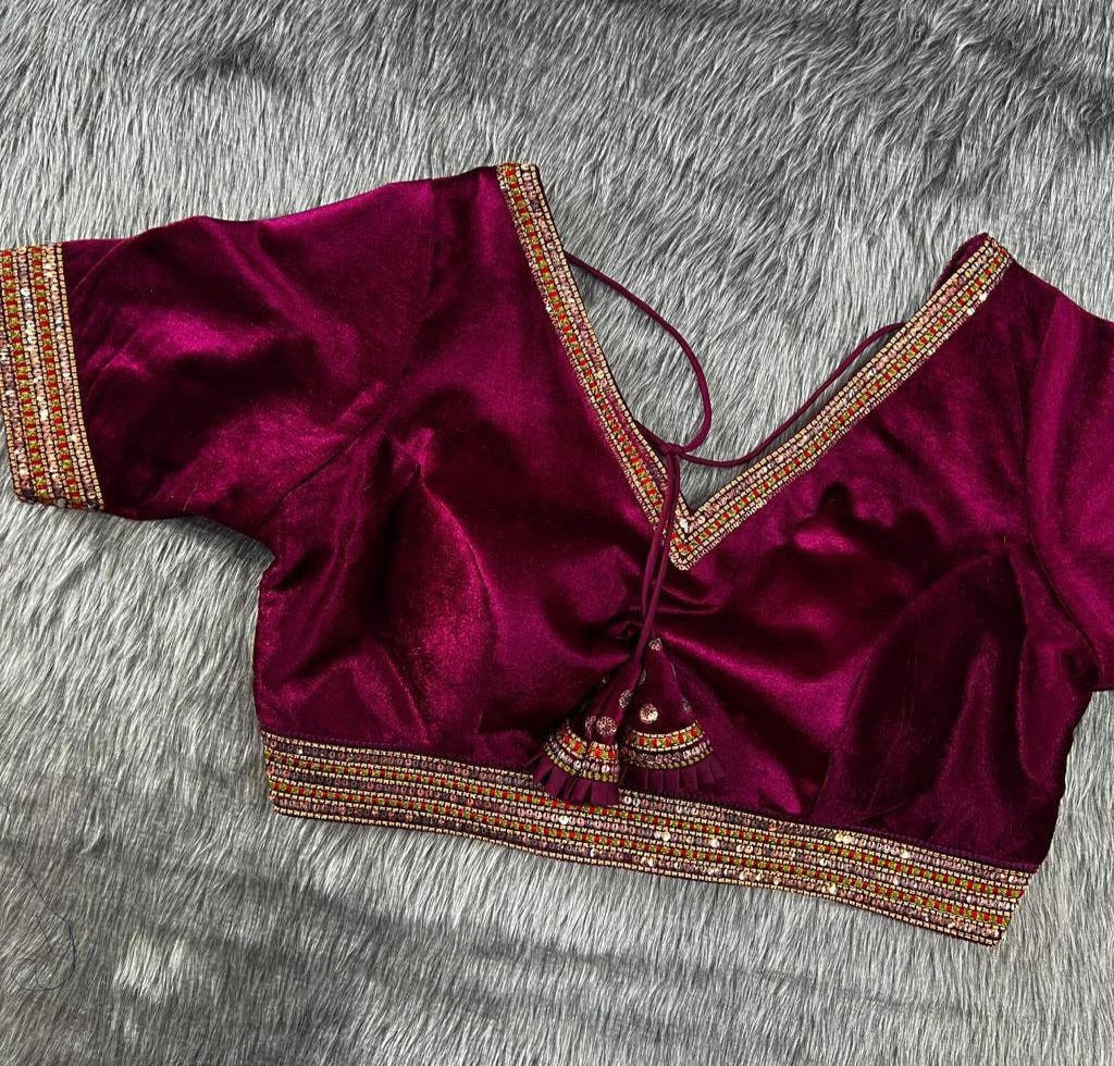 Heavy Velvet Bridal Blouse