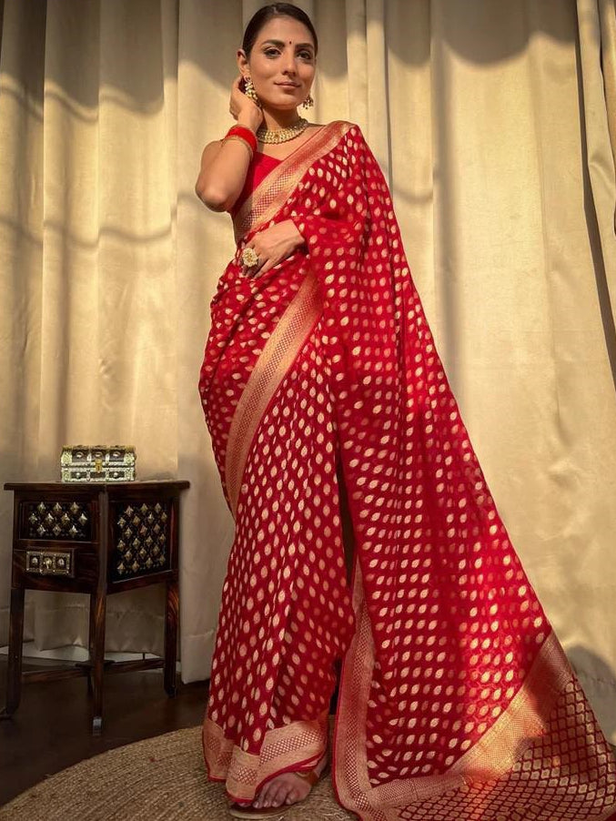 Banarasi Soft Silk Zari Jacquard Saree