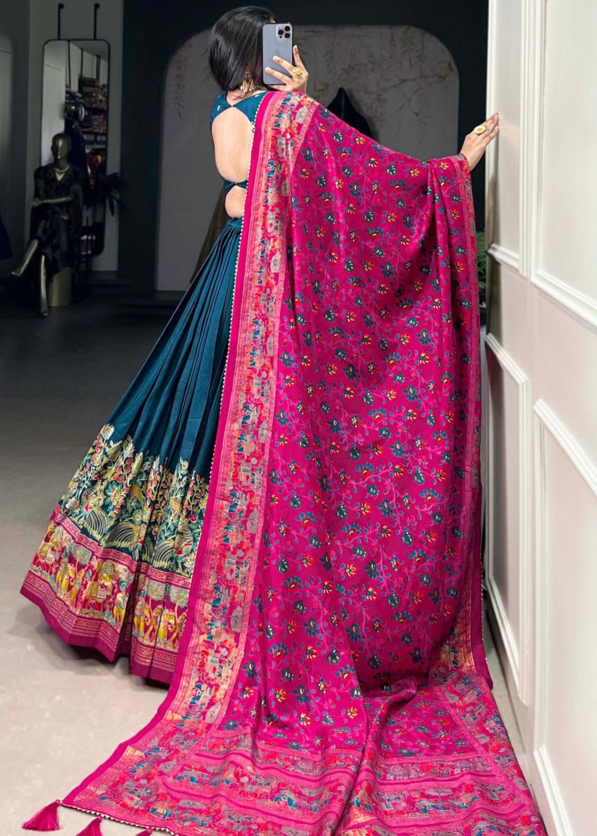 Tussar Silk Lehenga Set