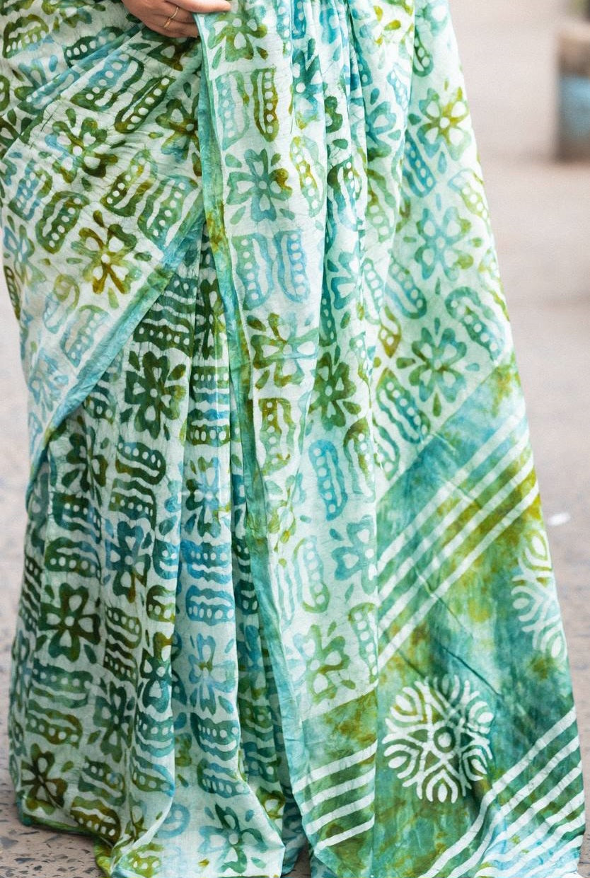 Batik Cotton Saree