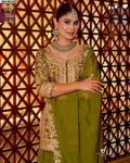 Heavy Chinon Silk Sharara Set