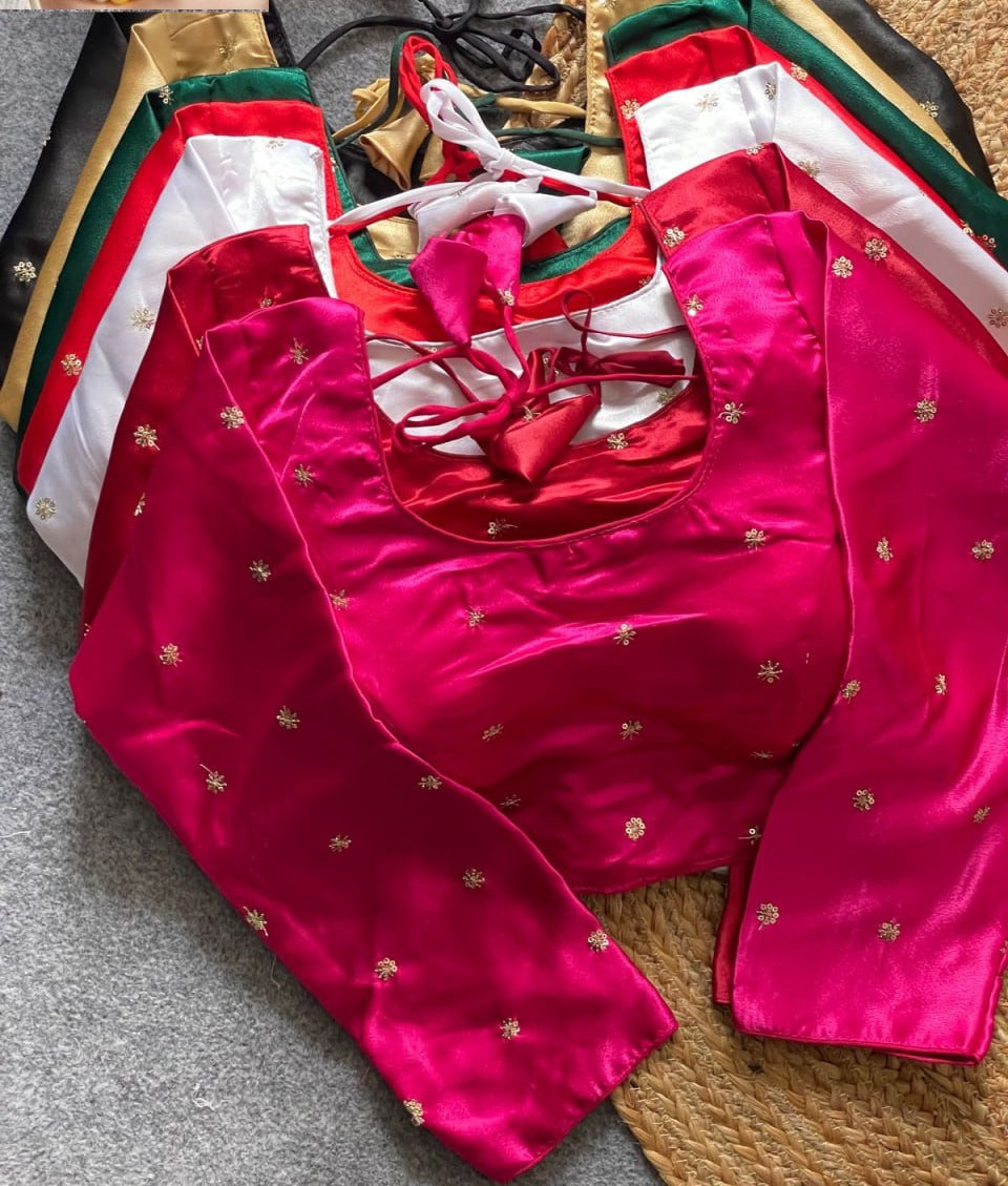 Designer Satin Silk Blouse